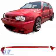 image-15-Aluminum strut bar adjustable red for front for VW Golf 4 + Bora 97-03