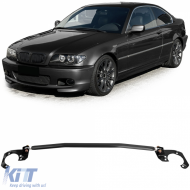 Aluminum strut bar black adjustable for BMW E46 6 cyl 320i 323i 325i 328i 330i - ODASB6012655