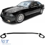 image-14-Aluminum strut bar black front for 3 Series BMW E36 6 cyl 320i 323i 325i 328i 1992-1999