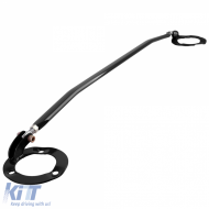 Aluminum strut bar black front for 3 Series BMW E36 6 cyl 320i 323i 325i 328i 1992-1999-image-6209341