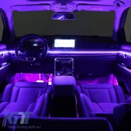 Ambient Light Decoration Car Optic Fiber Led Kit Black Color With Smart Bluetooth 18 Lights / 64 Colours-image-6325957