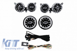 Ambient Light Front Vent Kit suitable for Mercedes-Benz E-Class W213 16-19 64 Colours 6 Pieces