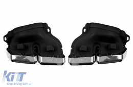 AMG type 63 exhaust tips suitable for Mercedes S-Class W222, SL R231 SL65 AMG, CLS C218 CLS63-image-6132446