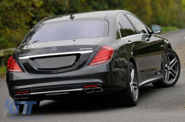 AMG type 63 exhaust tips suitable for Mercedes S-Class W222, SL R231 SL65 AMG, CLS C218 CLS63-image-6132450