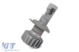Ampoule Philips H4 LED 12 V 18 W Ultinon Pro6000 HL 5800 K Moto + EcoPro10 (1 pièce)-image-6114607