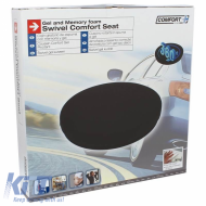 Anatómiai / Ortopéd Üléspárna Memory Foam & Gél Forgatható RK19009 40x6cm Fekete 1 db-image-6294746