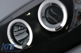 Angel Eyes Első Lámpa BMW 1 Series E81 E82 E87 E88 (2004-2011) modellekhez, fekete-image-6088633