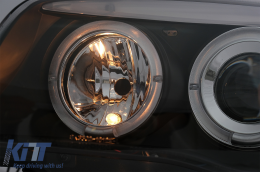 Angel Eyes Első Lámpa BMW 1 Series E81 E82 E87 E88 (2004-2011) modellekhez, fekete-image-6088637