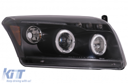 Angel Eyes Első Lámpa Dodge Caliber (2006-2012) modellekhez, fekete-image-6086849