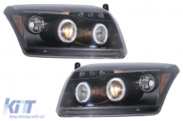 Angel Eyes Első Lámpa Dodge Caliber (2006-2012) modellekhez, fekete-image-6086858