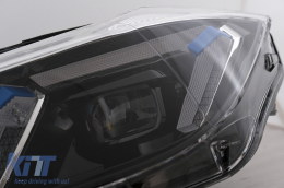 Angel Eyes Első Lámpa LED DRL BMW 3 F30 F31 Sedan Touring (10.2011-05.2015) Fekete-image-6105696