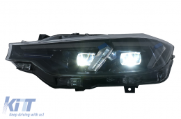 Angel Eyes Első Lámpa LED DRL BMW 3 F30 F31 Sedan Touring (10.2011-05.2015) Fekete-image-6105697