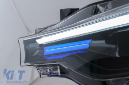 Angel Eyes Első Lámpa LED DRL BMW 3 F30 F31 Sedan Touring (10.2011-05.2015) Fekete-image-6105702