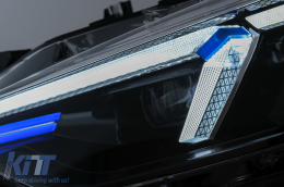 Angel Eyes Első Lámpa LED DRL BMW 3 F30 F31 Sedan Touring (10.2011-05.2015) Fekete-image-6105703