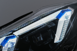 Angel Eyes Első Lámpa LED DRL BMW 3 F30 F31 Sedan Touring (10.2011-05.2015) Fekete-image-6105704