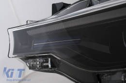 Angel Eyes Első Lámpa LED DRL BMW 3 F30 F31 Sedan Touring (10.2011-05.2015) Fekete-image-6105709
