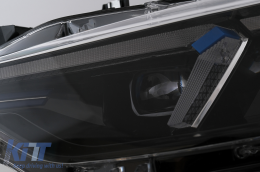 Angel Eyes Első Lámpa LED DRL BMW 3 F30 F31 Sedan Touring (10.2011-05.2015) Fekete-image-6105710