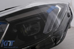 Angel Eyes Első Lámpa LED DRL BMW 3 F30 F31 Sedan Touring (10.2011-05.2015) Fekete-image-6105711