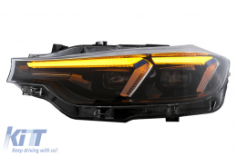 Angel Eyes Első Lámpa LED DRL BMW 3 F30 F31 Sedan Touring (10.2011-05.2015) Fekete-image-6105717