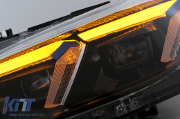 Angel Eyes Első Lámpa LED DRL BMW 3 F30 F31 Sedan Touring (10.2011-05.2015) Fekete-image-6105719