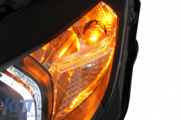 Angel Eyes Fari LED DRL per BMW 3 F30 F31 Berlina Touring 10.2011-05.2015 Nero-image-6080429