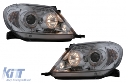 Angel Eyes Faros Dual Halo Llantas para Toyota Hilux 2005-2011 Chrome-image-6095768