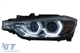 Angel Eyes Faros LED DRL para BMW Serie 3 F30 F31 LCI Sedan Touring 2015-2019 Cromo-image-6100803