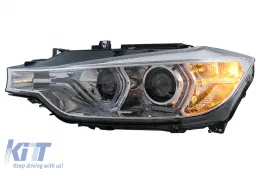 Angel Eyes Faros LED DRL para BMW Serie 3 F30 F31 LCI Sedan Touring 2015-2019 Cromo-image-6100809