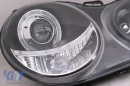 Angel Eyes Faros Llantas Halo para VW Polo 9N 11.2001-04.2005 Negro-image-6077070