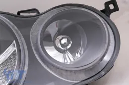 Angel Eyes Faros Llantas Halo para VW Polo 9N 11.2001-04.2005 Negro-image-6077071