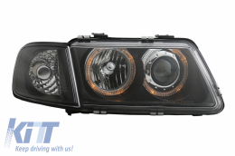 Angel Eyes Faros para AUDI A3 8L 09.1996-08.2000 Negro LHD RHD indicador-image-59119