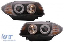 Angel Eyes fényszóró BMW 1-es E81 E82 E87 E88 (2004-2011), fekete-image-6088636