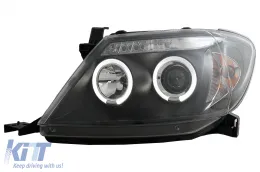 Angel Eyes fényszóró, Kettős Angel Eye, Toyota Hilux (2005-2011), Fekete-image-6079475