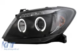 Angel Eyes fényszóró, Kettős Angel Eye, Toyota Hilux (2005-2011), Fekete-image-6079476