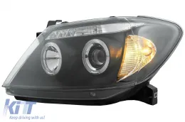 Angel Eyes fényszóró, Kettős Angel Eye, Toyota Hilux (2005-2011), Fekete-image-6079480