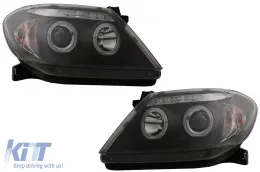 Angel Eyes fényszóró, Kettős Angel Eye, Toyota Hilux (2005-2011), Fekete-image-6079491
