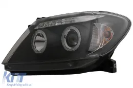 Angel Eyes fényszóró, Kettős Angel Eye, Toyota Hilux (2005-2011), Fekete-image-6079492