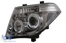Angel Eyes fényszóró Nissan Navara D40 (2004-2009) Pathfinder R51 (2005-2008) króm-image-6084151