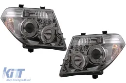 Angel Eyes fényszóró Nissan Navara D40 (2004-2009) Pathfinder R51 (2005-2008) króm-image-6084154