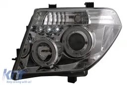 Angel Eyes fényszóró Nissan Navara D40 (2004-2009) Pathfinder R51 (2005-2008) króm-image-6084156