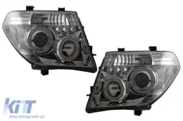 Angel Eyes fényszóró Nissan Navara D40 (2004-2009) Pathfinder R51 (2005-2008) króm-image-6084157