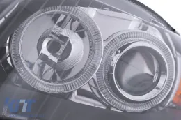 Angel Eyes fényszórók Audi A4 B7 (11.2004-03.2008) típushoz, fekete-image-6126757
