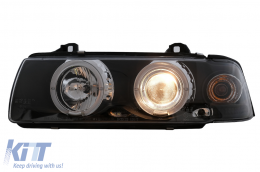 Angel Eyes fényszórók BMW 3-as E36 Coupe Cabrio (1991-08.1999) Fekete-image-6104551
