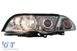Angel Eyes fényszórók BMW 3-as E46 Limousine Touring (05.1998-08.2001) króm-image-6111610