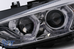Angel Eyes fényszórók LED DRL BMW 3 F30 F31 (10.2011-05.2015) króm-image-6099995