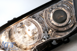 Angel Eyes Headlights gia BMW Seirá 3 E46 Sedan Touring 05.1998-08.2001 Chrome-image-6111611