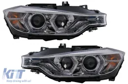 image-55-Angel Eyes Headlights LED DRL suitable for BMW 3 Series F30 F31 Sedan Touring (10.2011-05.2015) Chrome