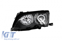 Angel Eyes Headlights suitable for BMW 3 Series E46 (2001-2004) Black Edition-image-5996202