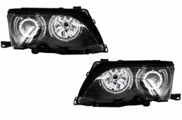 Angel Eyes Headlights suitable for BMW 3 Series E46 (2001-2004) Black Edition-image-6017299