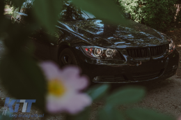 Angel Eyes Headlights suitable for BMW 3 Series E90 Sedan E91 Touring (03.2005-2011) Black-image-6093673